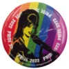 Elvira Pride Comic Large Round Button Badge