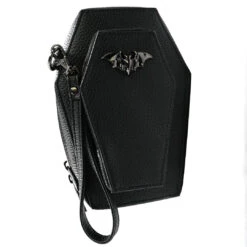 Coffin Mini Crossbody Bat Purse -Creepy Wear World BCBCBT 4