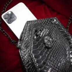 Coffin Mini Crossbody Skull Purse -Creepy Wear World BCBCSK 7