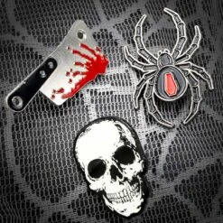 Black Widow Spider Enamel Pin -Creepy Wear World BEBWS 5