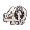 Elvira 40 Years Logo Silver Enamel Pin