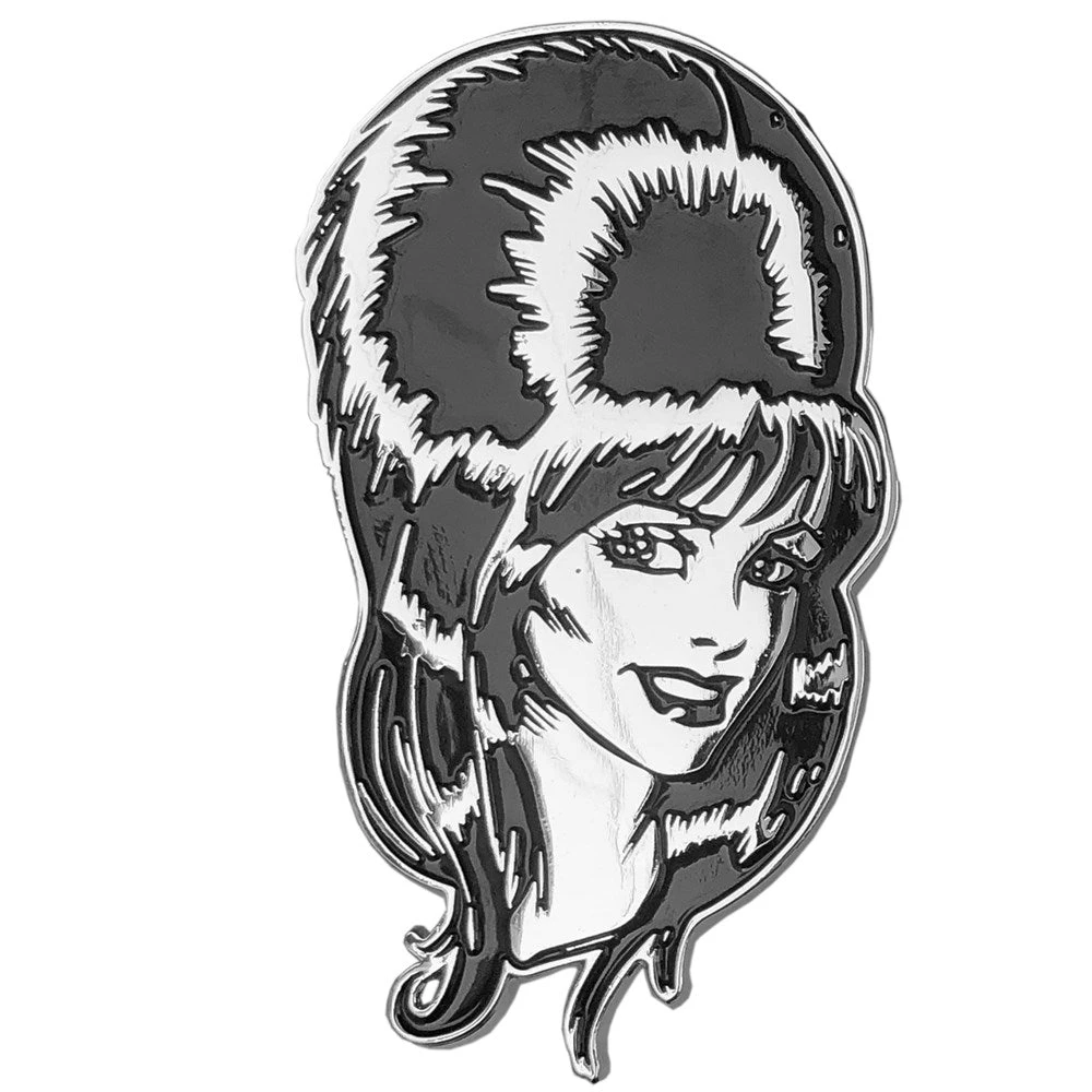 Elvira Mega Head Enamel Pin 1 Elvira Mega Head Enamel Pin