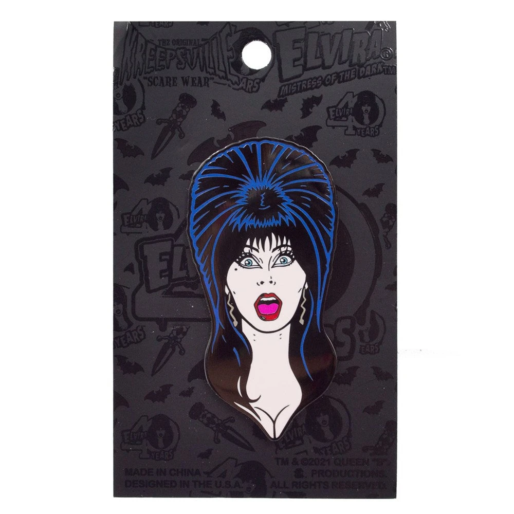 Elvira Pop Icon Enamel Pin 2 Elvira Pop Icon Enamel Pin - Image 2