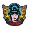 Elvira Tattoo Flames Enamel Pin