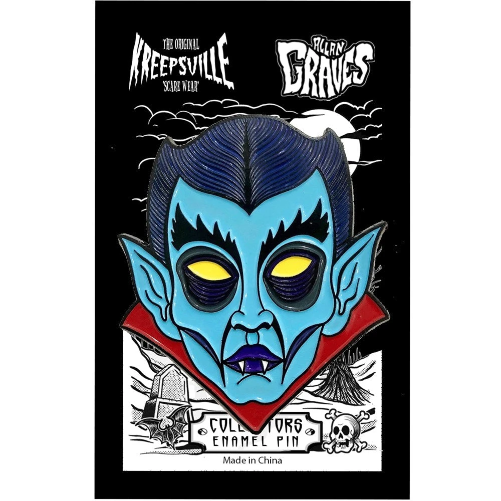 Graves Monster Dracula Enamel Pin 2 Graves Monster Dracula Enamel Pin - Image 2