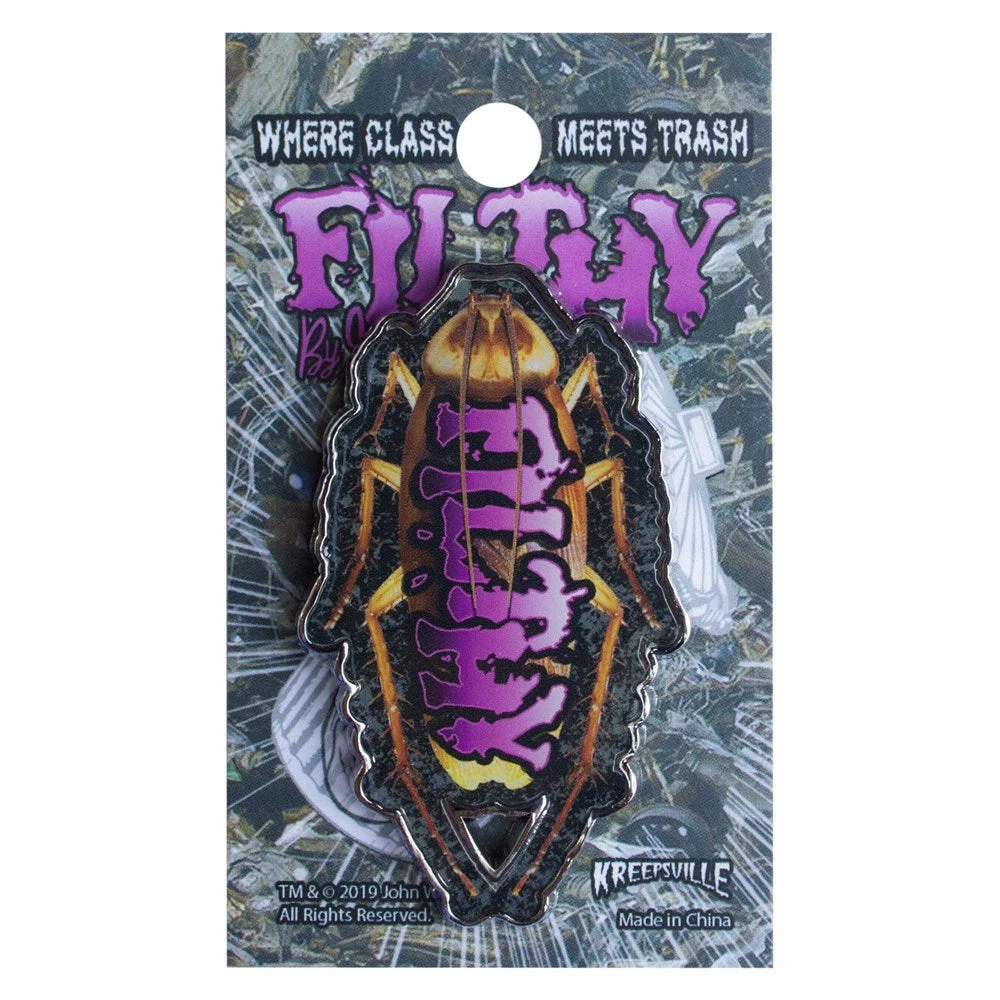 John Waters Filthy Roach Enamel Pin 2 John Waters Filthy Roach Enamel Pin - Image 2