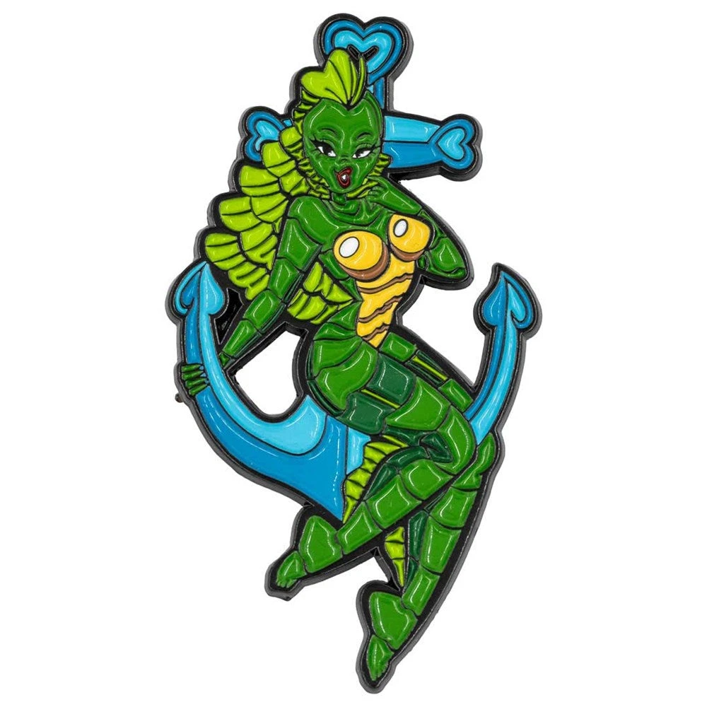 Creature Girl Anchor Glitter Enamel Pin 1 Creature Girl Anchor Glitter Enamel Pin