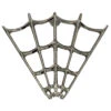 V Spider Web Tip Chrome Pin