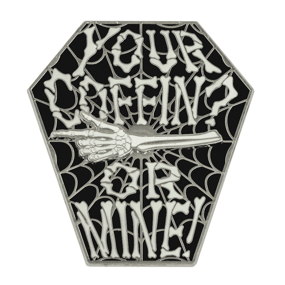 Your Coffin Or Mine Spinning Enamel Pin 1 Your Coffin Or Mine Spinning Enamel Pin
