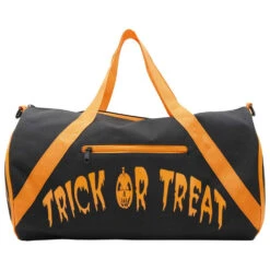 Pumpkin Trick Or Treat Barrel Bag -Creepy Wear World BGBTT 3