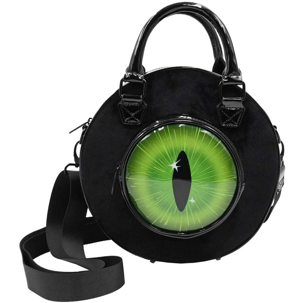 Eyeball Black Cat Backpack Purse 1 Eyeball Black Cat Backpack Purse