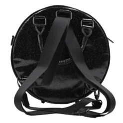 Eyeball Black Glitter Backpack Purse -Creepy Wear World BGEBBG 3