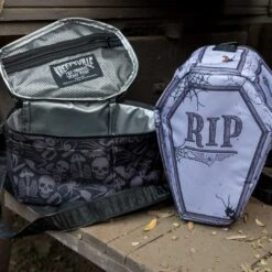 Spooky Rip Coffin Insulated Lunch Bag 11 Spooky Rip Coffin Insulated Lunch Bag -Creepy Wear World BLBCSR 6