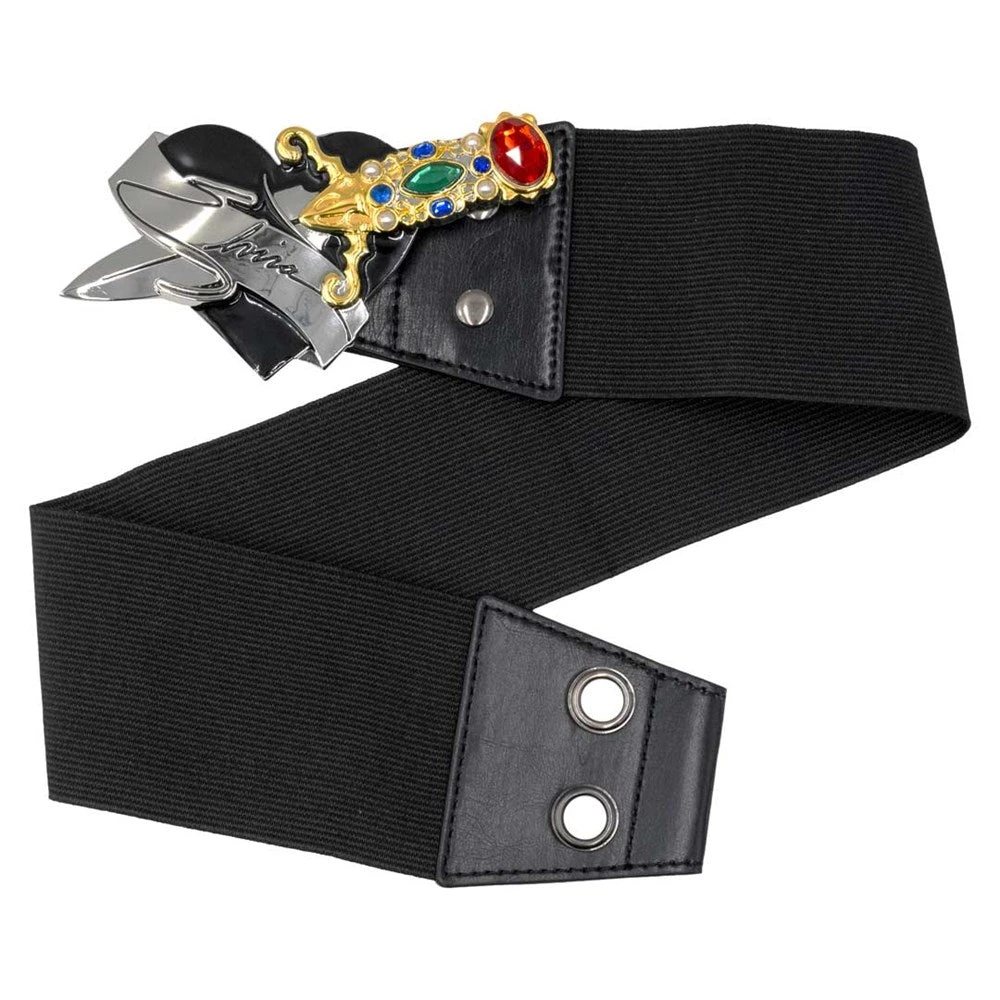 Elvira Dagger Elastic Waist Belt Black 2 Elvira Dagger Elastic Waist Belt Black - Image 2