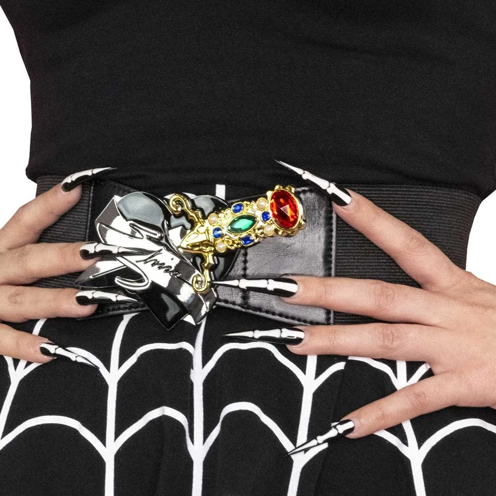 Elvira Dagger Elastic Waist Belt Black 3 Elvira Dagger Elastic Waist Belt Black - Image 3