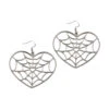 Web Heart Earring
