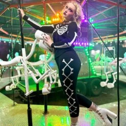 Skeleton Ribcage Bones Cardigan 9 Skeleton Ribcage Bones Cardigan -Creepy Wear World GCBBW 5