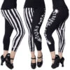 Strange & Unusual Stripe Capri Leggings