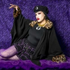 Glamour Ghoul Web Cape Leo Fur -Creepy Wear World GHDGBWCL 6 64d9c0f7 a181 41e4 beec 376c9a825cf3