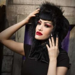 Glamour Black Horror Hood -Creepy Wear World GHHGB 4