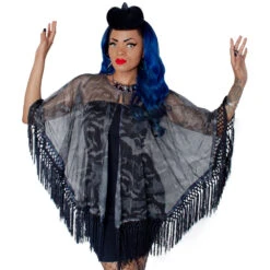 Bat Mesh Cape -Creepy Wear World GPCBR 3