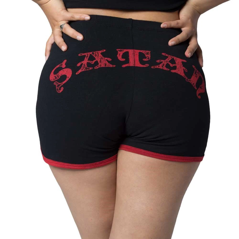 Satanic Goat Womens Booty Shorts 1 Satanic Goat Womens Booty Shorts