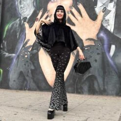 Bat Wing Velvet Grey Short Cape 9 Bat Wing Velvet Grey Short Cape -Creepy Wear World GSCBWVG 5