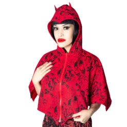 Reversible Devil In Disguise Shoulder Cape -Creepy Wear World GSCDD 4