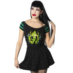 She Creature Glitter Shoulder Top -Creepy Wear World GSTSCG 3 a6736230 ba46 4f72 973c ae2d689186b8