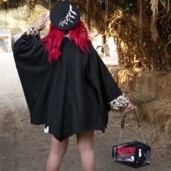 Bat Repeat White Beret Hat -Creepy Wear World HBBBR 6