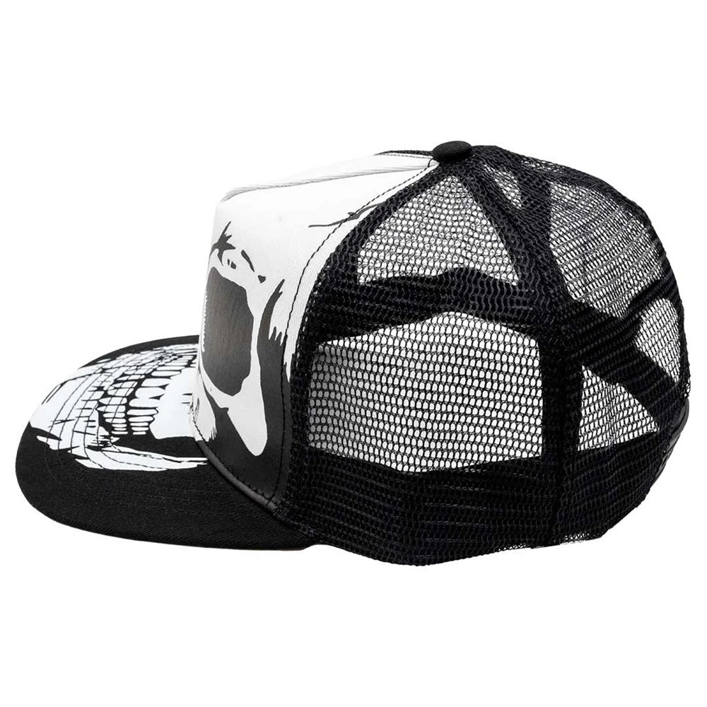 Big Skull White Trucker Hat 2 Big Skull White Trucker Hat - Image 2