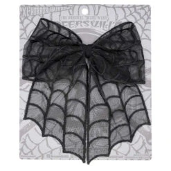 Spiderweb Lace Hair Bow -Creepy Wear World HBSWL 3