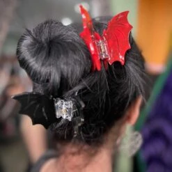 Bat Hair Claw Clip Red -Creepy Wear World HCCBR 6