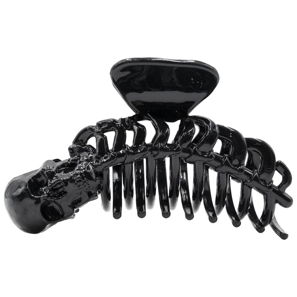 Skeleton Ribcage Hair Claw Clip Black 1 Skeleton Ribcage Hair Claw Clip Black
