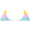 Horror Hair Horns - Rainbow