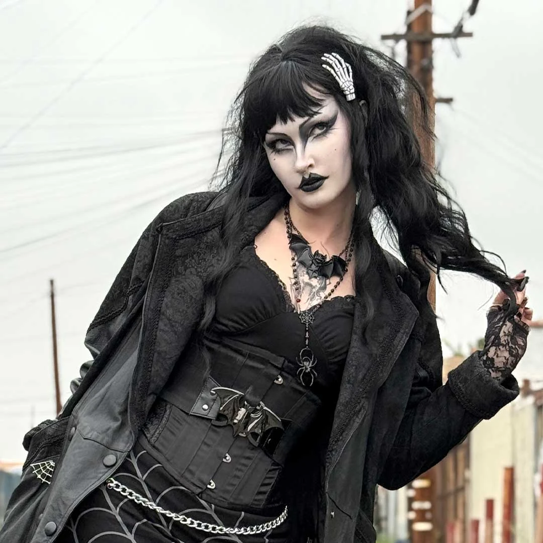 Skeleton Bone Hand Hairslides White 4 Skeleton Bone Hand Hairslides White - Image 4