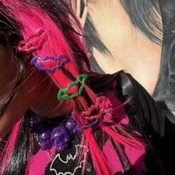 Bat Snap Hair Clips Multi Color -Creepy Wear World HSCBMC 4