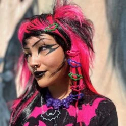 Bat Snap Hair Clips Multi Color -Creepy Wear World HSCBMC 5