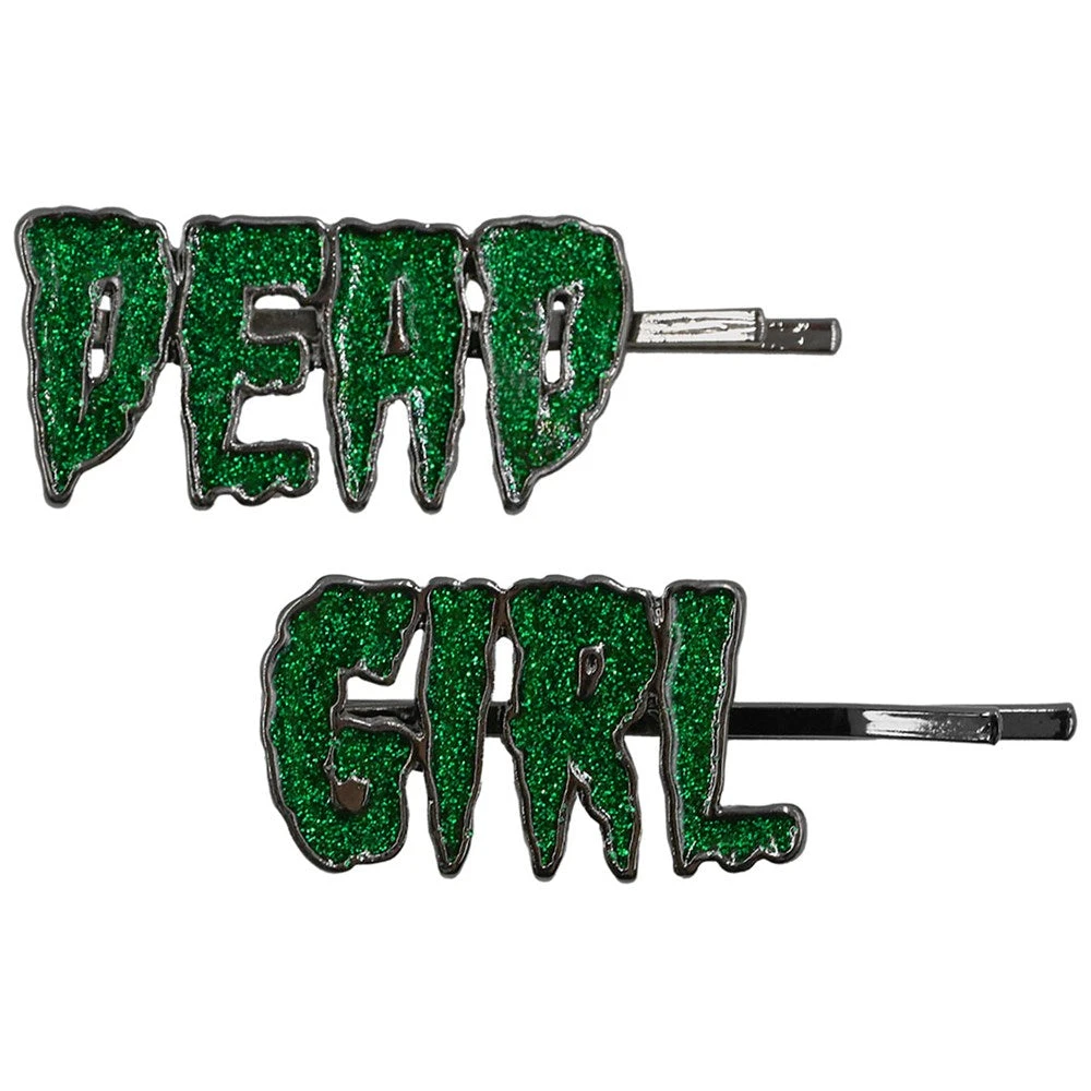 Dead Girl Text Hair Slides 1 Dead Girl Text Hair Slides
