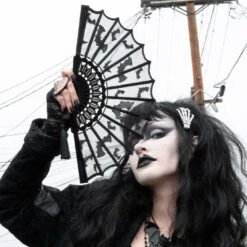 Bat Lace Hand Fan -Creepy Wear World HWFBL 5 d4000f8d 0138 4143 bf5b 06e5accd63f9