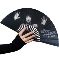 Elvira Dark Love Fabric Fan 7 Elvira Dark Love Fabric Fan -Creepy Wear World HWFEDL 3 fb61fab7 df48 4d69 8da6 d5557301486e