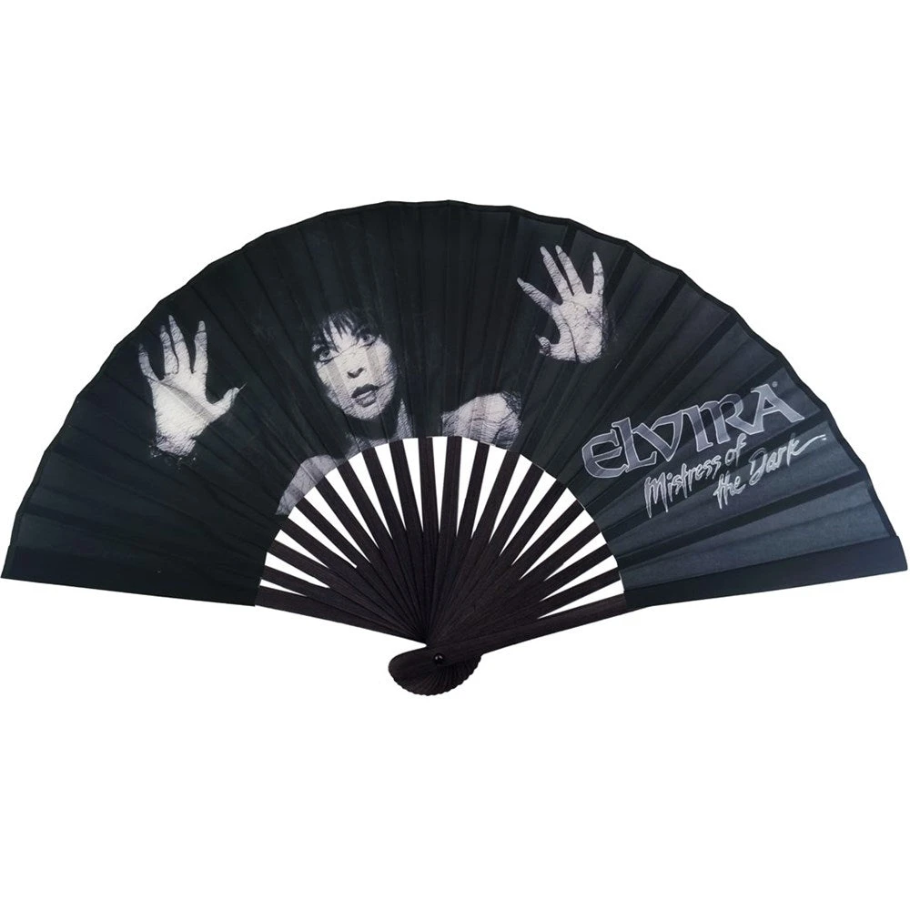 Elvira Dark Love Fabric Fan 1 Elvira Dark Love Fabric Fan