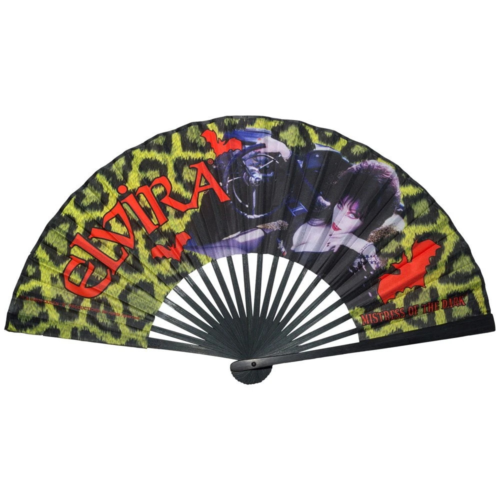 Elvira Leopard Fabric Fan 1 Elvira Leopard Fabric Fan