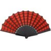 Spiderweb Scallop Fan Red