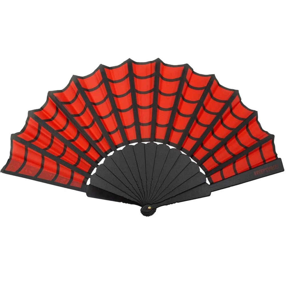 Spiderweb Scallop Fan Red 1 Spiderweb Scallop Fan Red