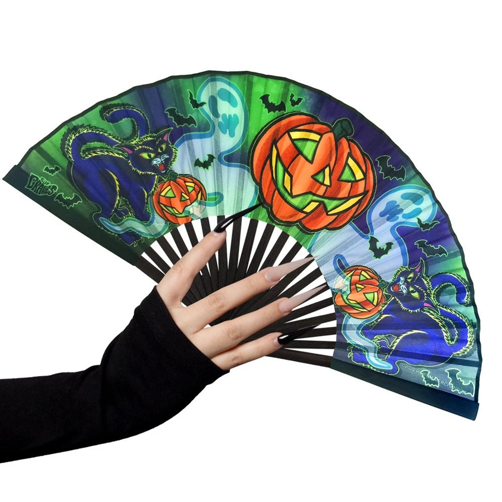 Graves Halloween Fabric Fan 3 Graves Halloween Fabric Fan - Image 3