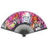 Zombie Girl Pink Fabric Fan