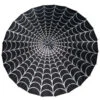Spiderweb Grey And Black Fabric Parasol