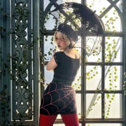 Spiderweb Lace Parasol -Creepy Wear World HWPSWL 5