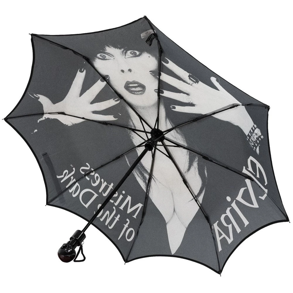 Skull Handle Elvira Classic Logo Umbrella 3 Skull Handle Elvira Classic Logo Umbrella - Image 3
